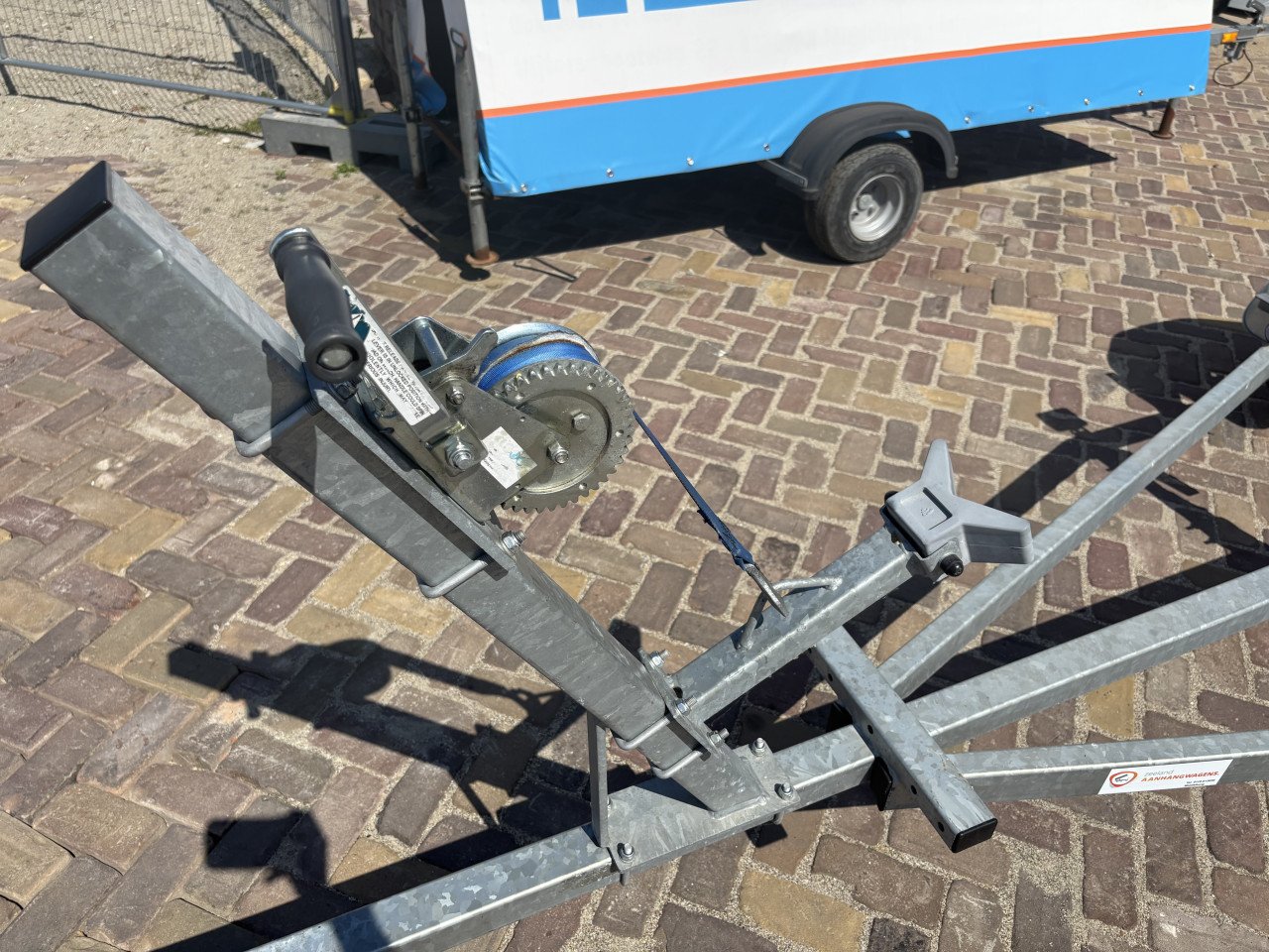 Marlin enkelas boottrailer ongeremd 500kg 4 meter, compleet en Z.G.A.N.