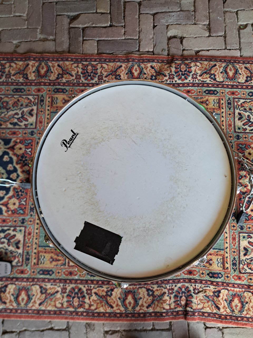 Snare drum steel pearl