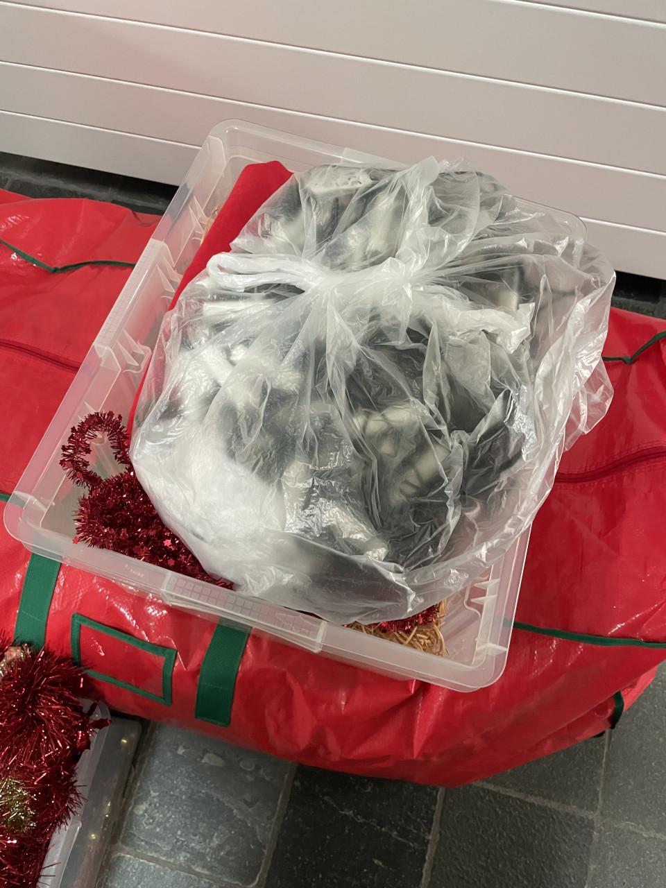 Kerstboom incl lampjes en kerstballen