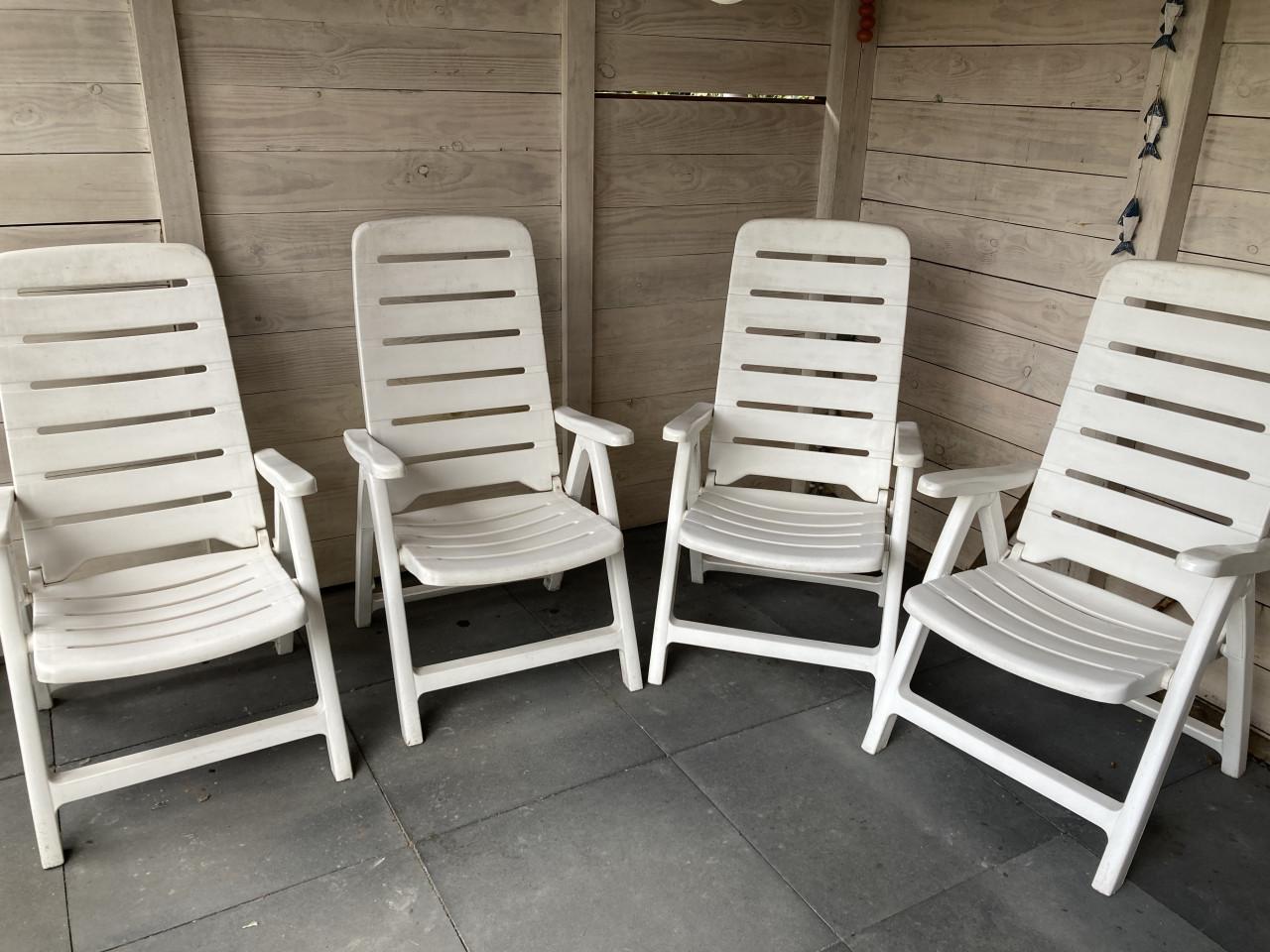 4 tuinstoelen Kettler, 5 standen