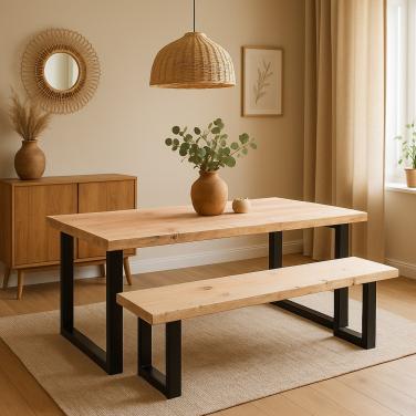 BOOMSTAMTAFEL / TAFEL + BANK 200x100