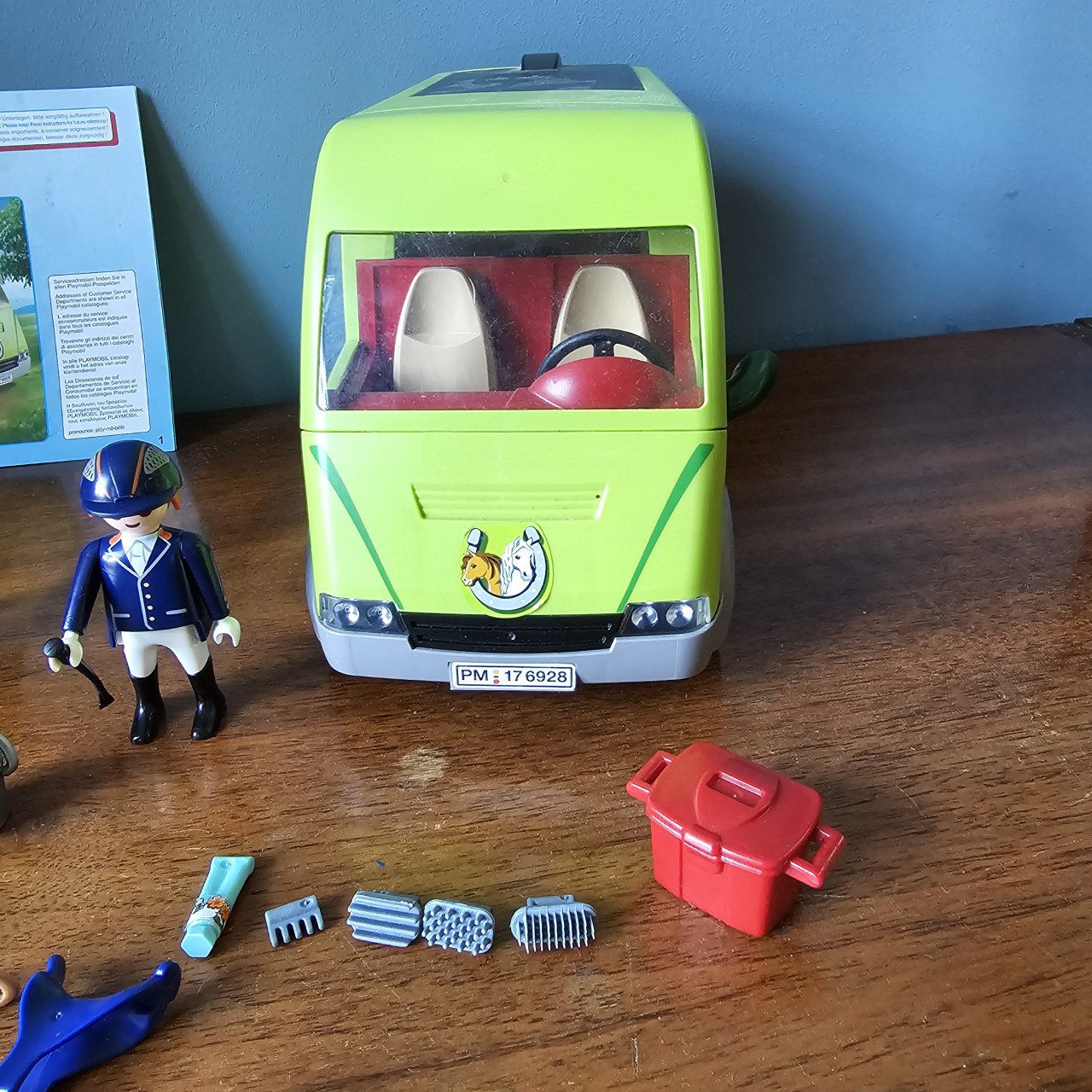 Playmobil paarden trailer