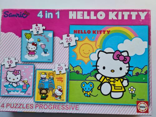 Hello Kitty 4-in-1 legpuzzelset voor 4+