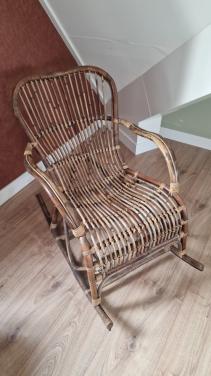 Rotan schommelstoel / stoel / wiegstoel