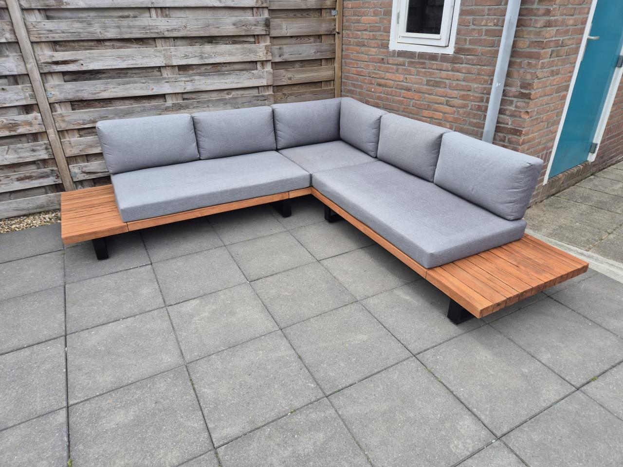 Aluminium Loungeset 255 x 255 cm (Bezorging mogelijk)