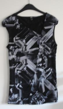 Zwart grijze top  maat xl