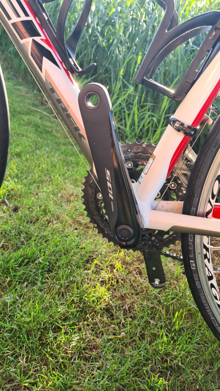 Trek 2.3 racefiets wit met rode details