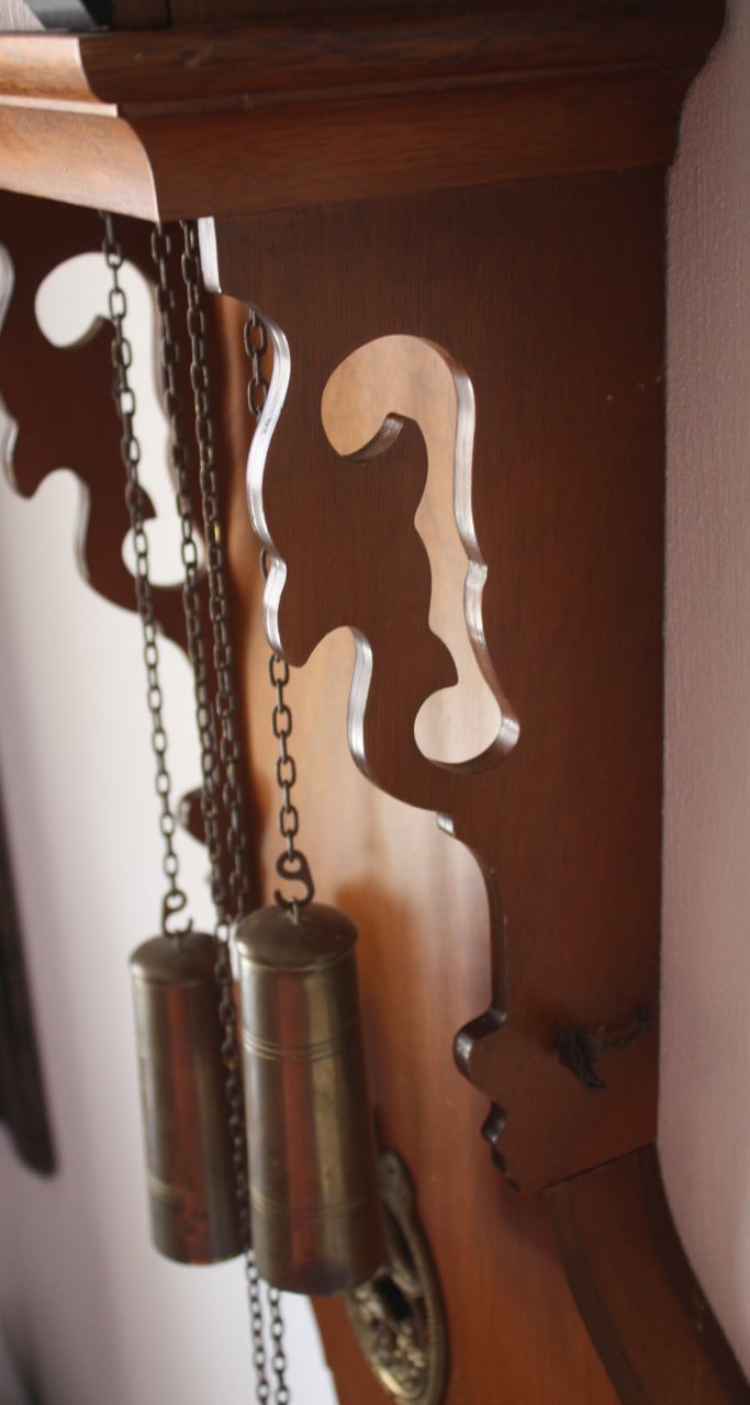 Vintage wandklok goed werkend