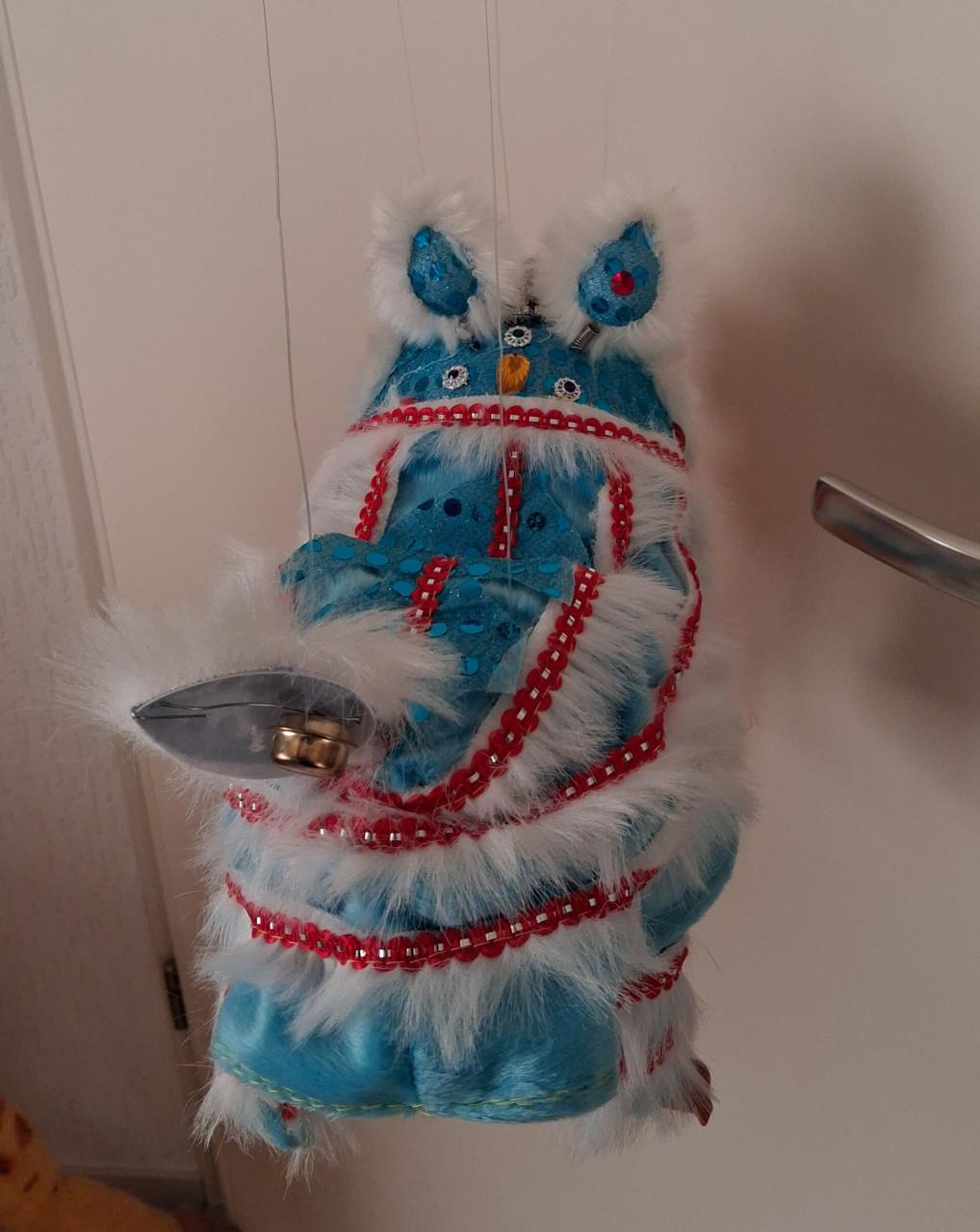 Lion dance chinees nieuwjaar marionette draak