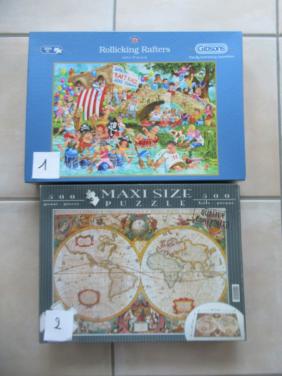 2 leuke volledige puzzels van 500 stukjes, zo goed als nieuw.
