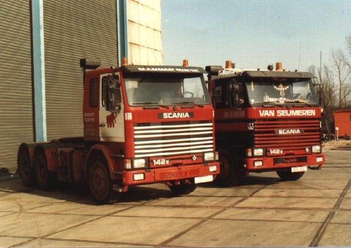 Mammoet van Seumeren Scania 142 V8 Set WSI nieuw in OVP