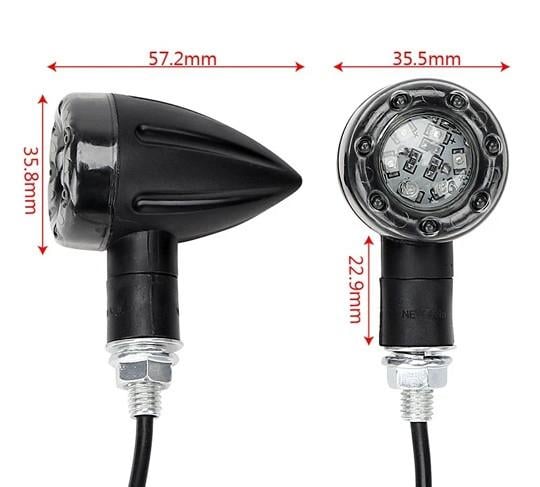 Nieuw Set 4 Kunstof Motor Led Knipperlichten