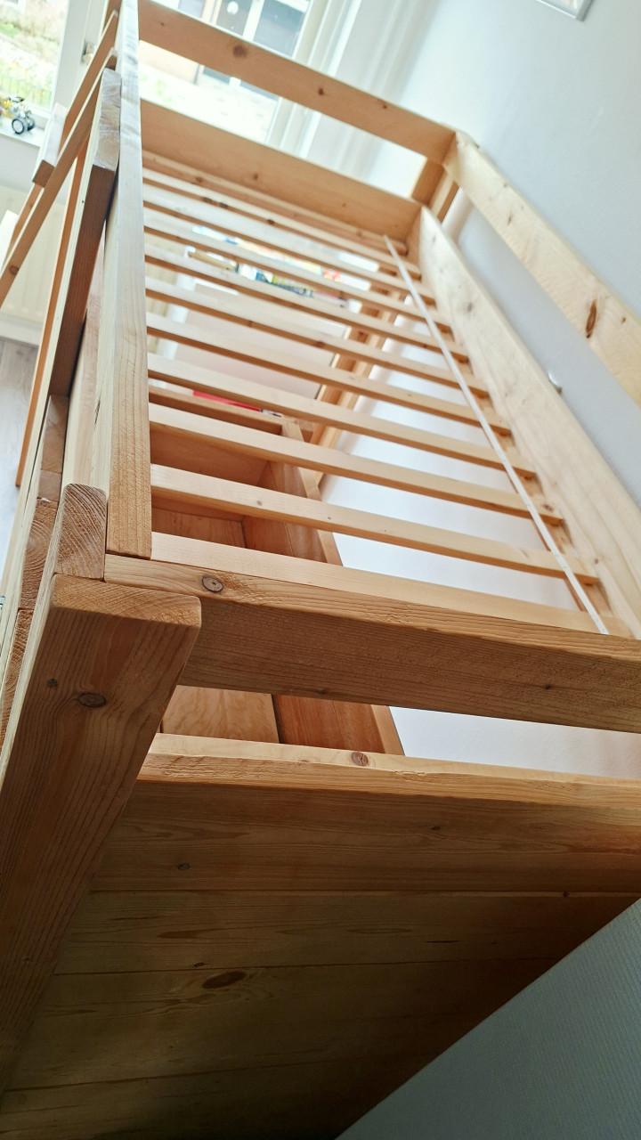 Steigerhout bed! ZELF UIT ELKAAR HALEN!