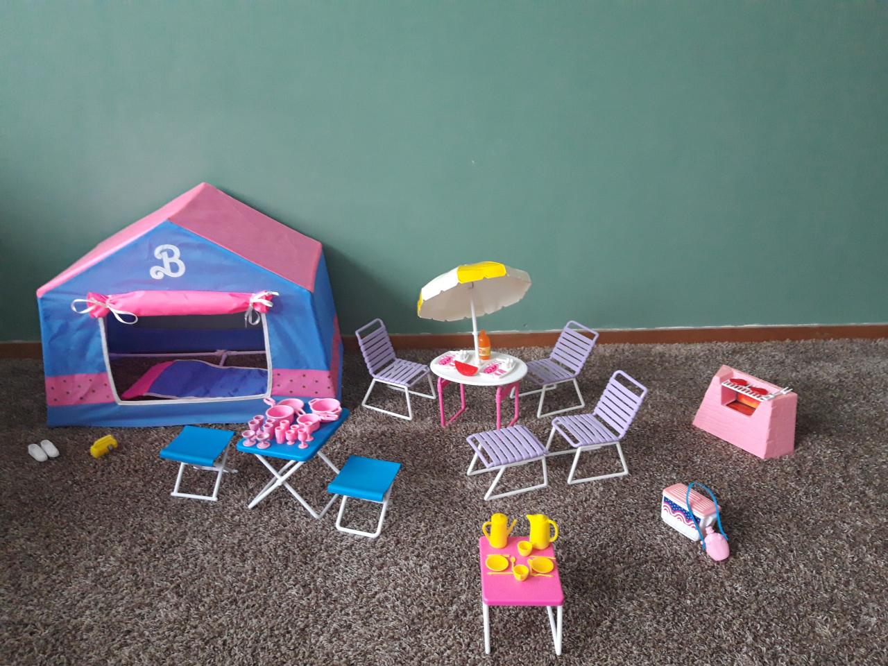 Barbie camping set