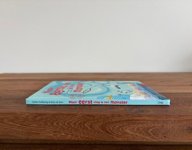 Maar eerst ving ik een monster | prentenboek + vingerpopje