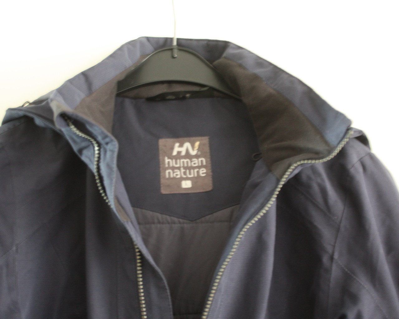 Donkerblauwe  zware winterjas maat L