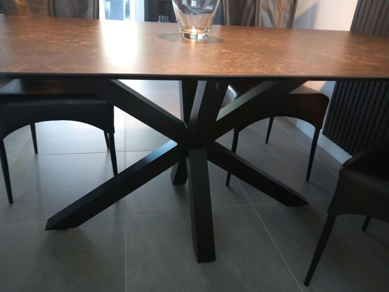 Eettafel keramiek 100x200 cm met 6 of 4 stoelen en meer zie foto,s