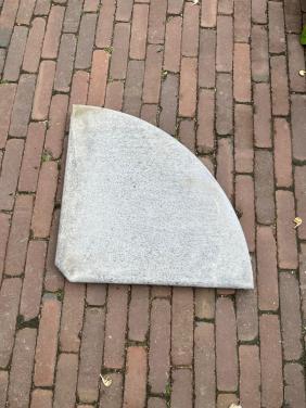 Parasolvoet tegels 4 stuks