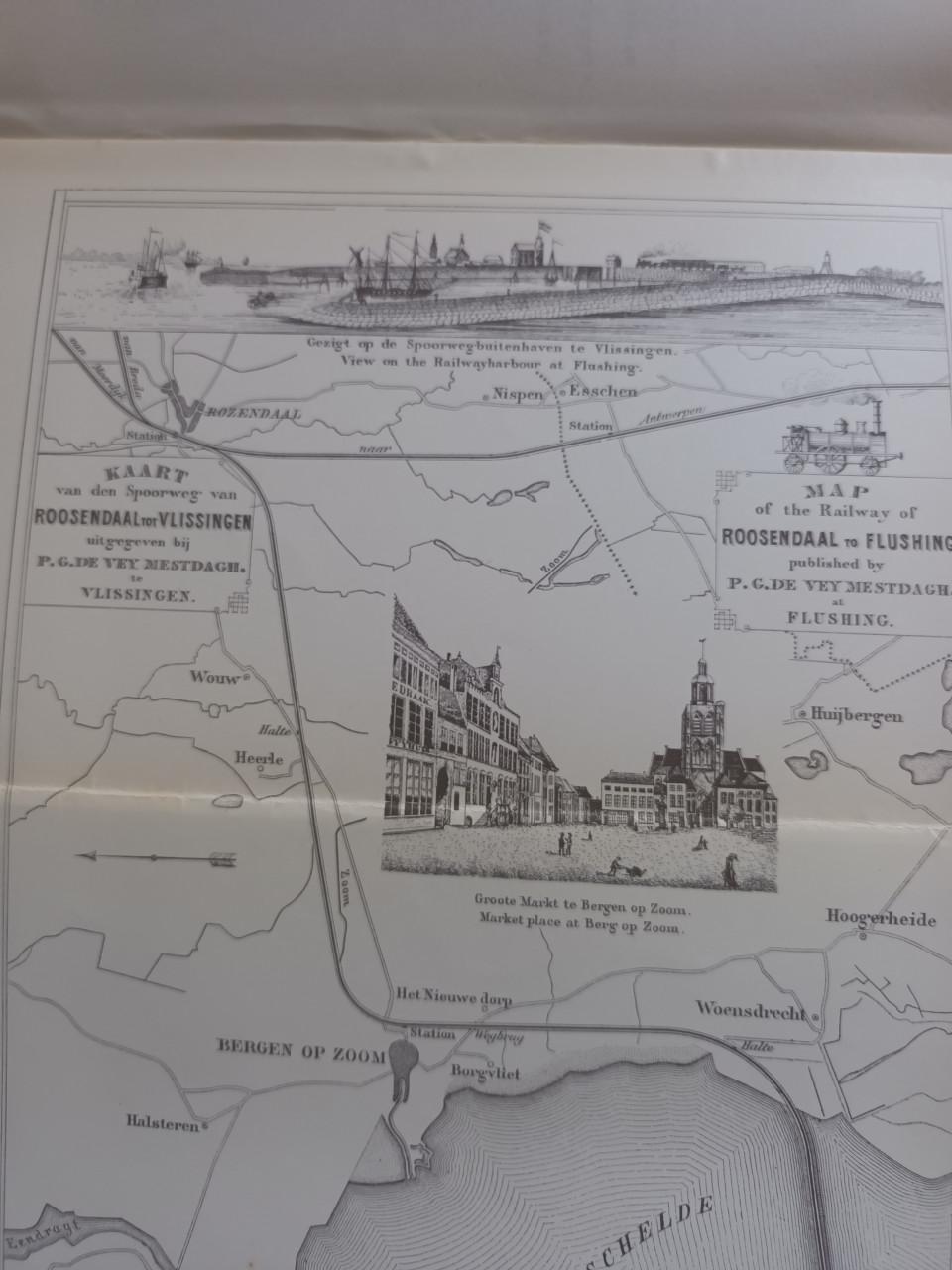 Uit het Zeeuwsche Volksleven mét trein-uitvouwkaart Roosendaal-Vlissingen