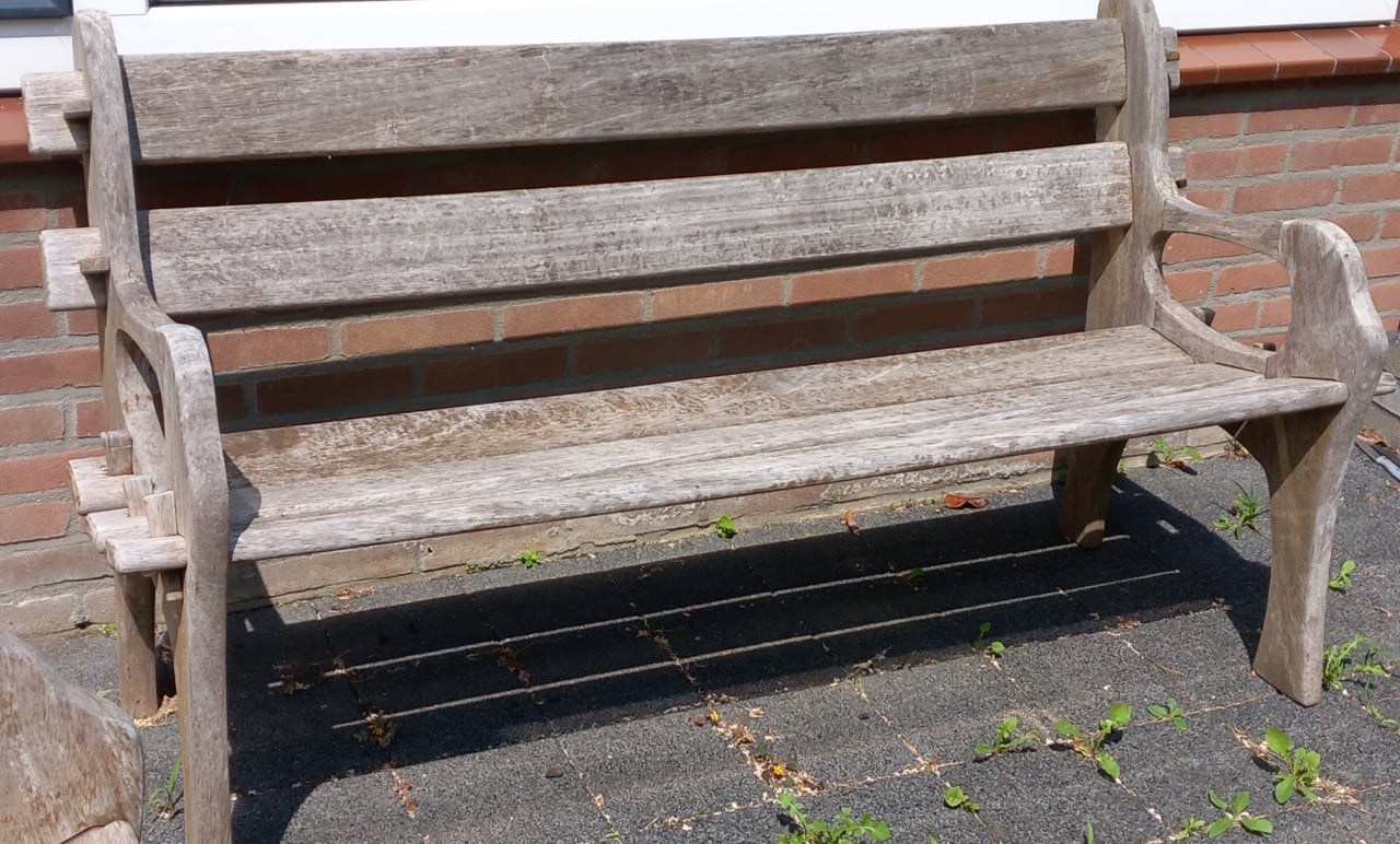 Teak tuinbankje