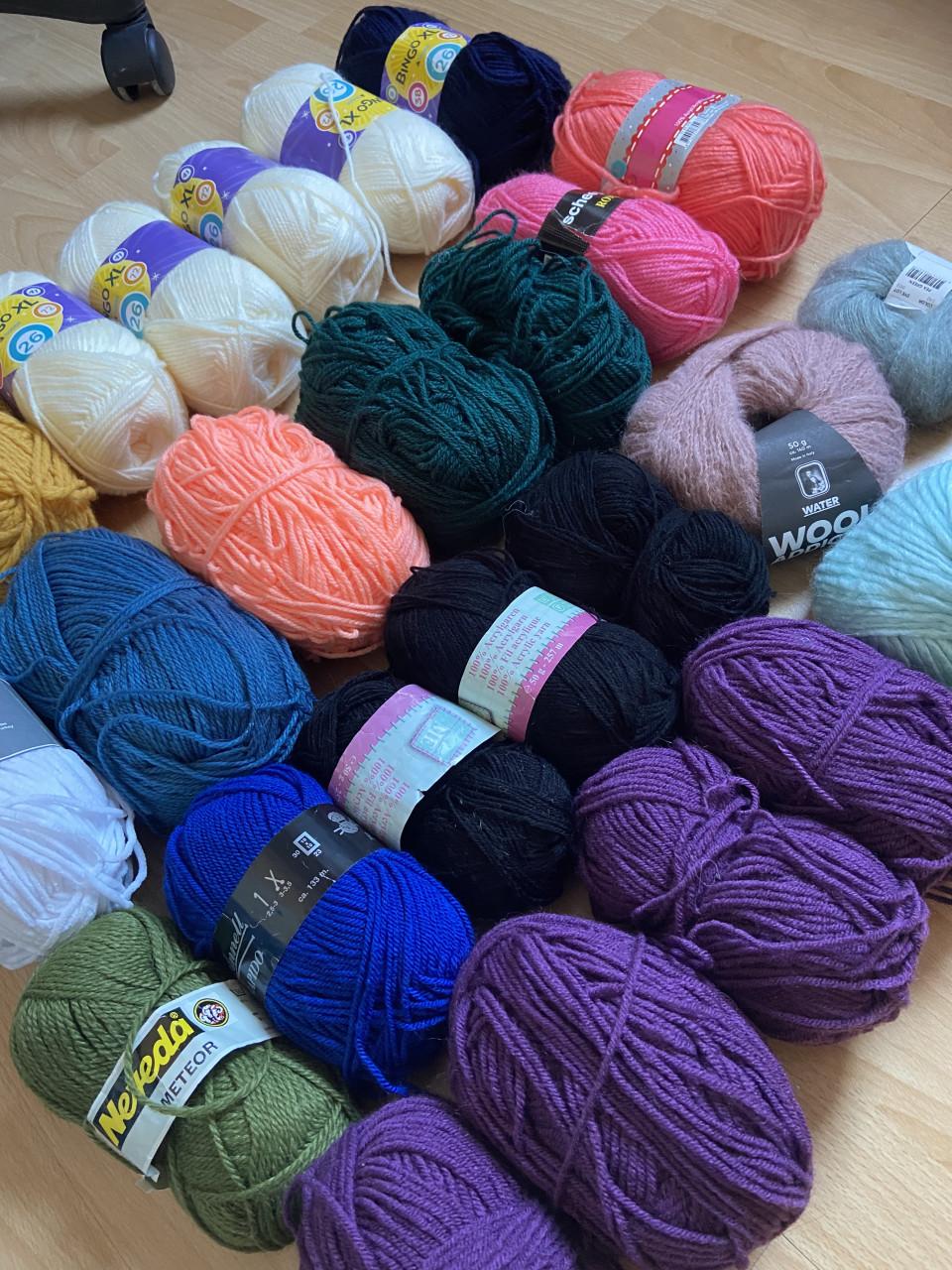 Grote hoeveelheid wol