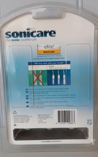 Philips Sonicare opzet tandenborstel Elite standaard en Elite medium