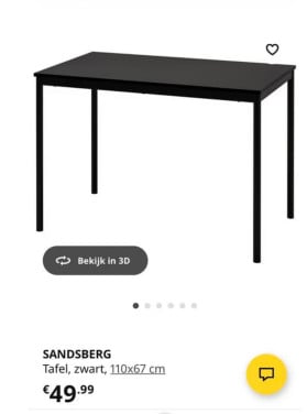 Ikea tarendo bureau of kleine tafel