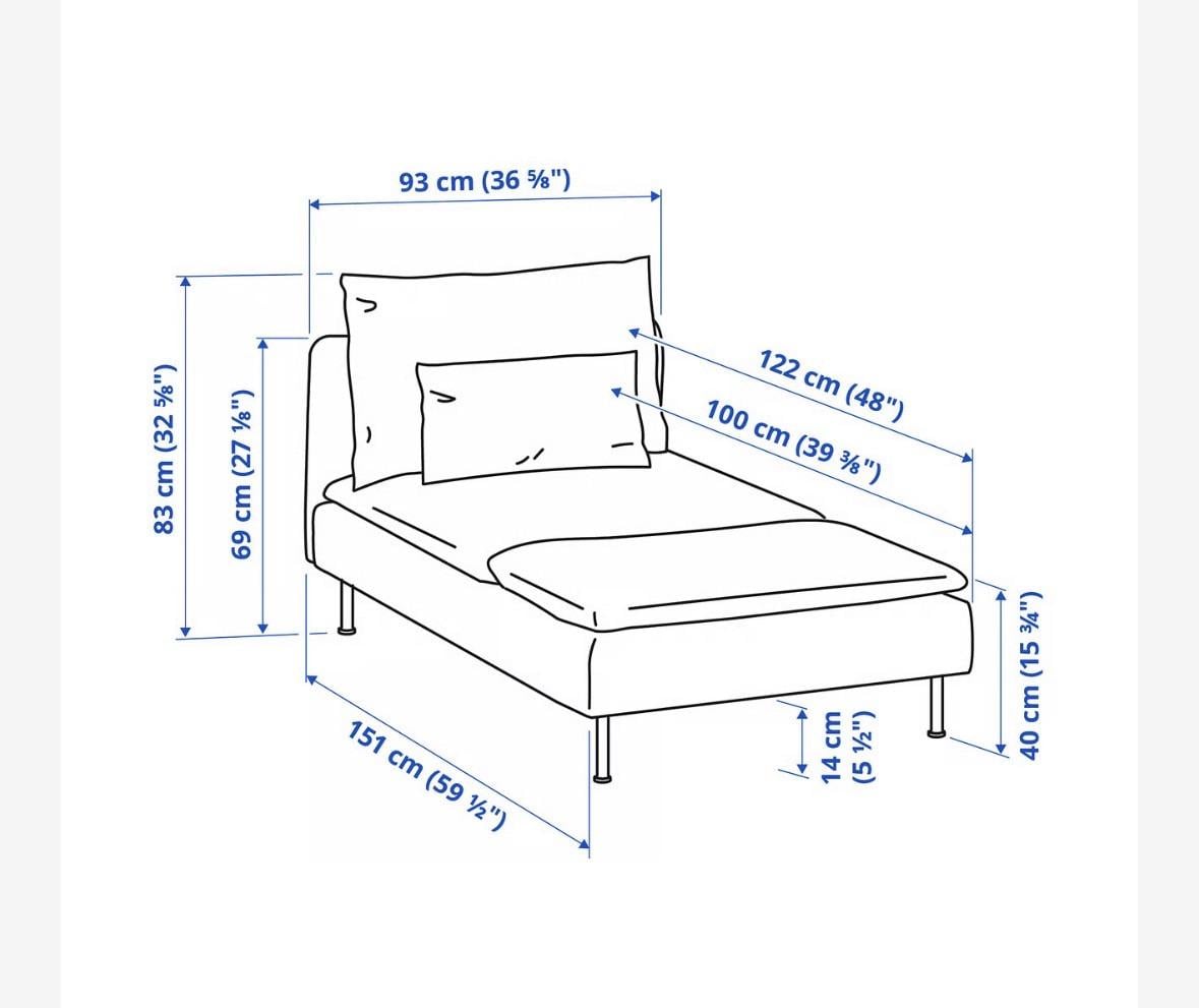 IKEA SÖDERHAMN Chaise Longue