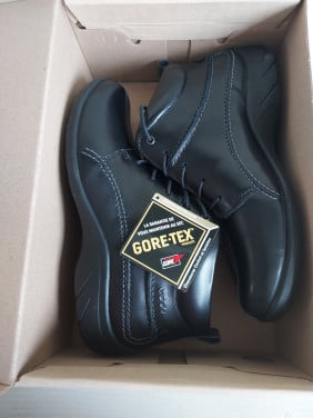 Ecco Wave half hoge veterschoen zwart maat 38 Nieuw