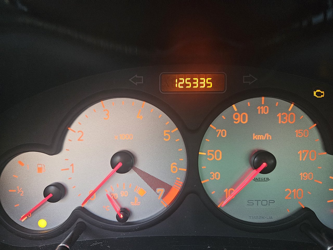 Peugeot 206 cabrio met slechts 125000 km