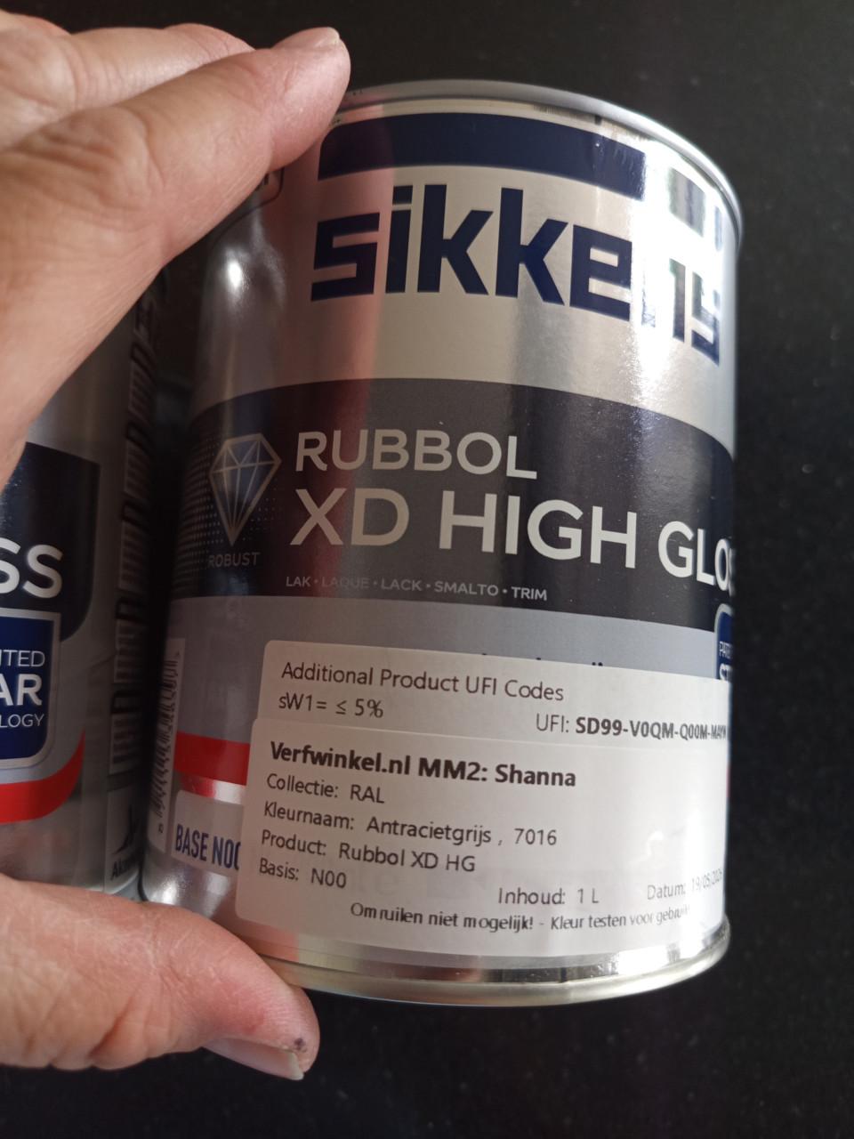 Verf buiten  Sikkens rubbol xd high gloss