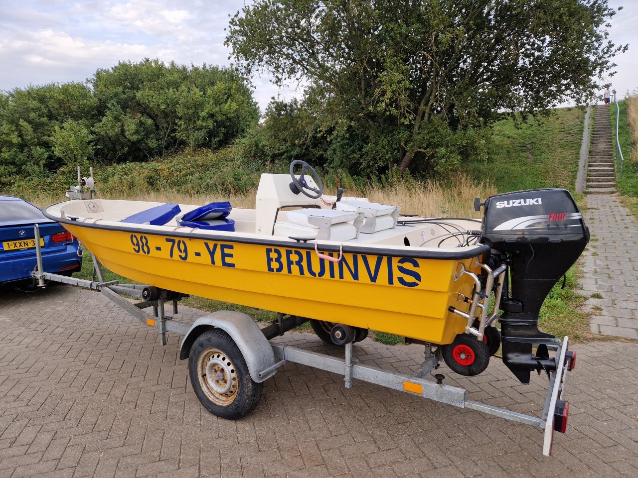 Shetland GH14 met Suzuki 15 pk 4-takt en trailer. Compleet set!!