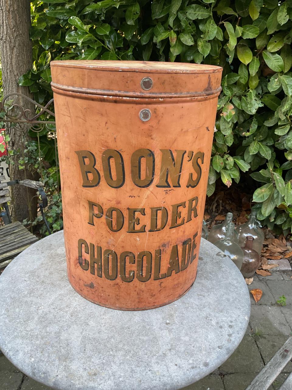 Groot antiek Chocolade blik