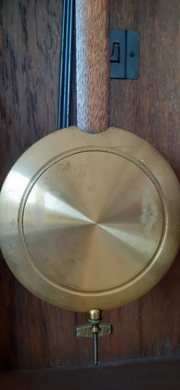 Antieke regulateur uit 1930 junghanz pfeilkreuz goed lopend merk junghanz