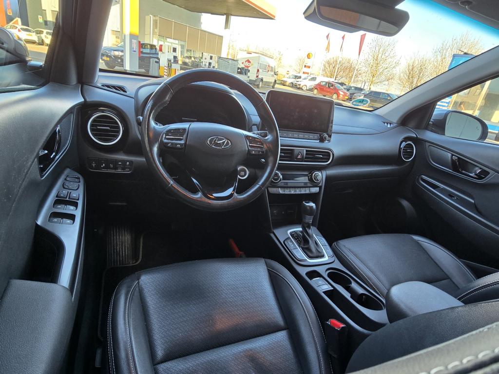 Hyundai Kona 1.6 gdi hev premium | lederen bekleding | stoel/stuur verwarmi