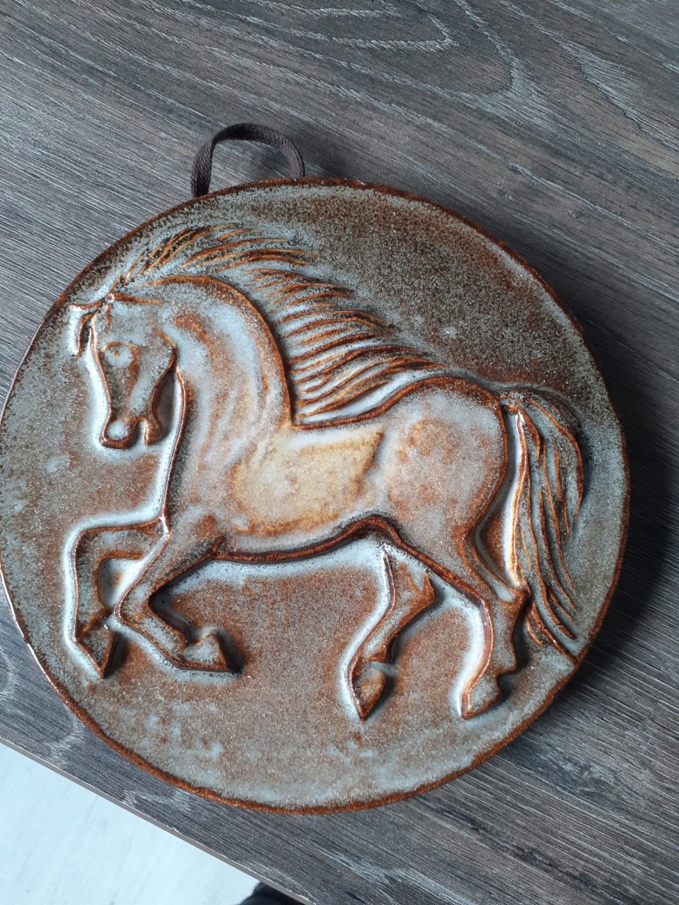 Wanddecoratie Steuler Vintage paard keramiek