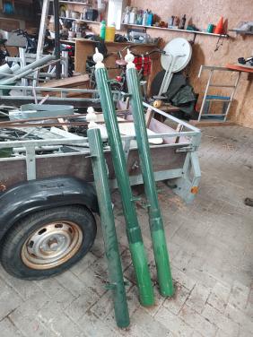 Ijzeren sierpaal hekwerk