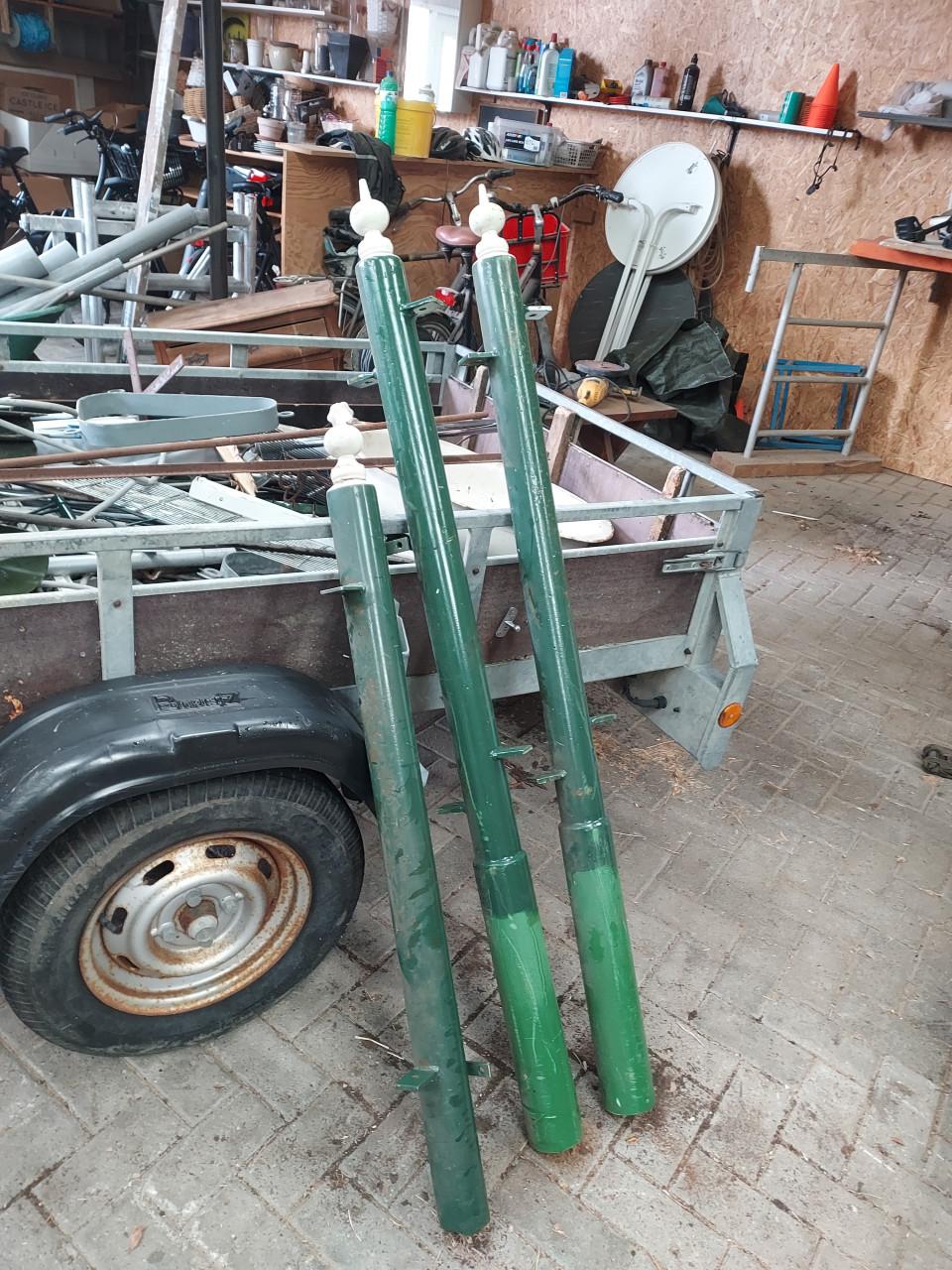 Ijzeren sierpaal hekwerk