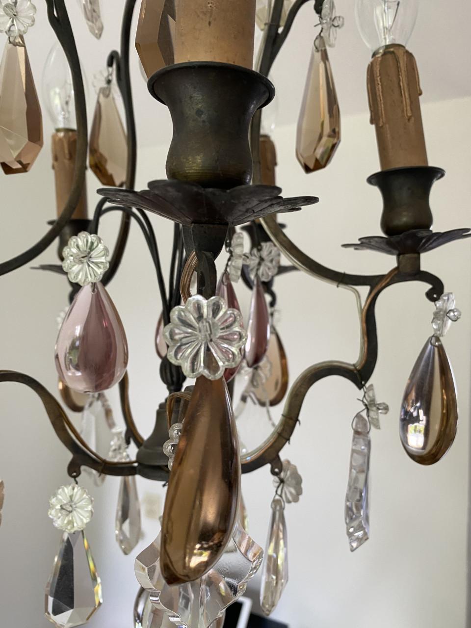Kroonluchter,brons,begin 1900