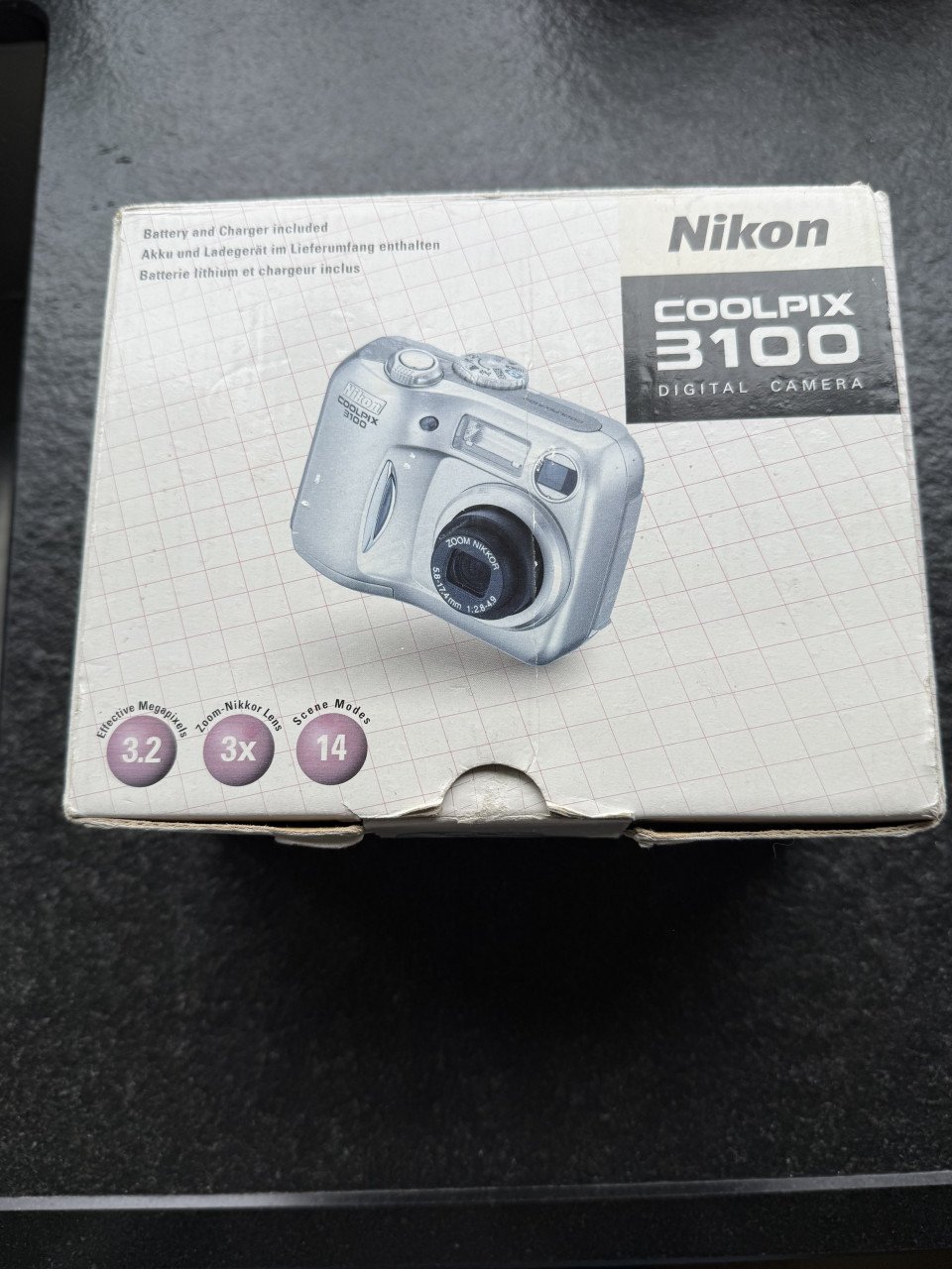 Nikon Coolpix 3100 Digitale camera. Complete set in doos