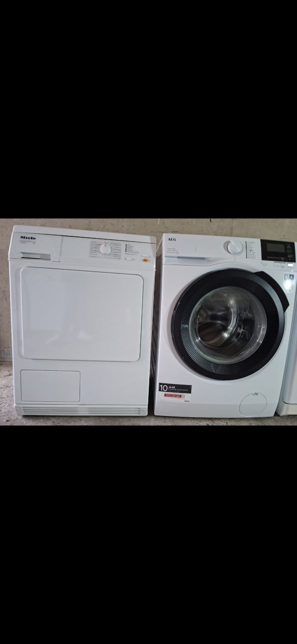 Wasmachine AEG+Miele droger