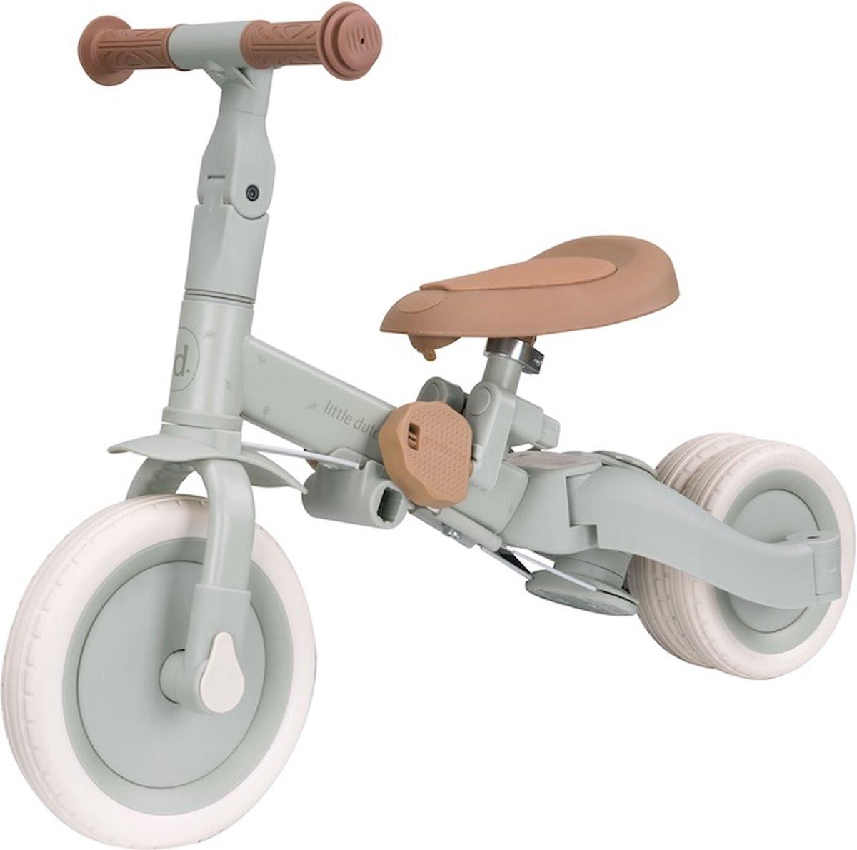 Little Dutch 3 in 1 driewieler groen