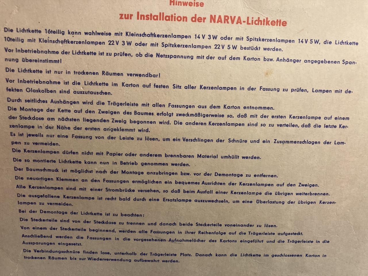 2x Antieke 16 kaars kerstboom verlichting