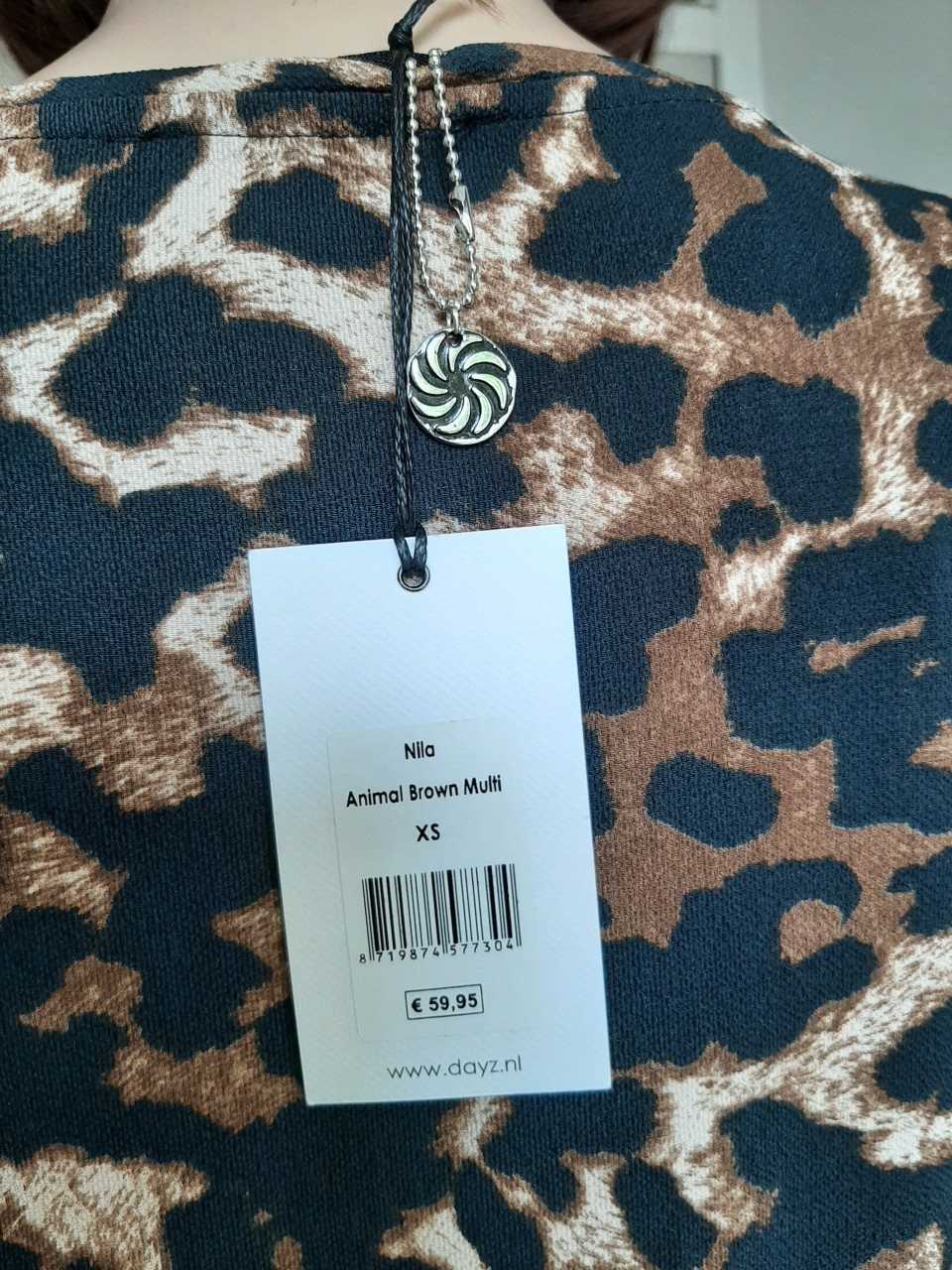 Nieuw panterprint jurk maat XS