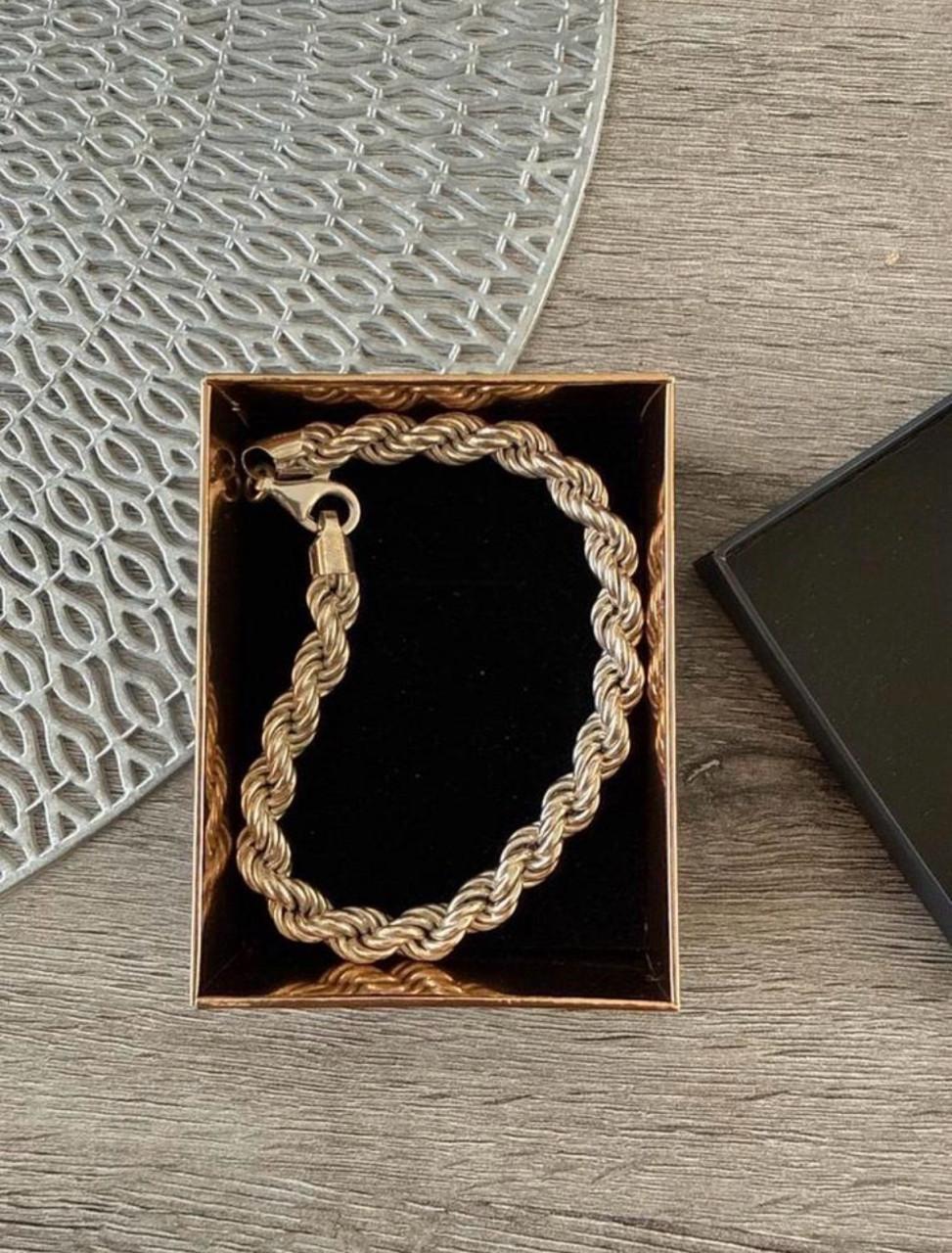 Zilvere rope armband NIEUW