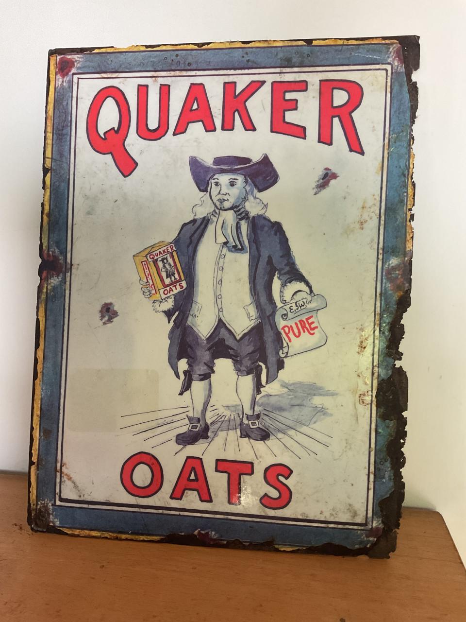Reclamebord Quaker Oats