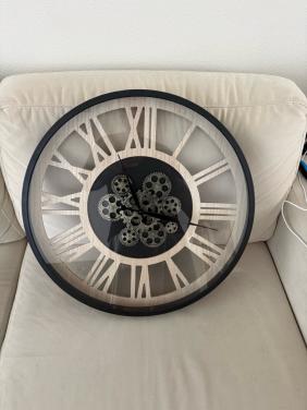Industriele wandklok “Roman Vintage Metal”