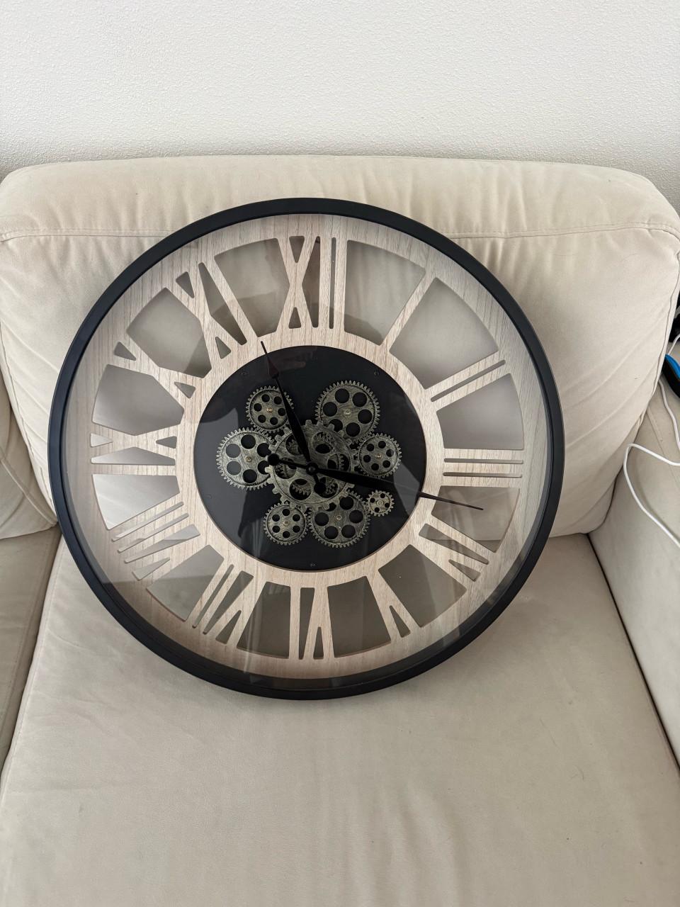 Industriele wandklok “Roman Vintage Metal”