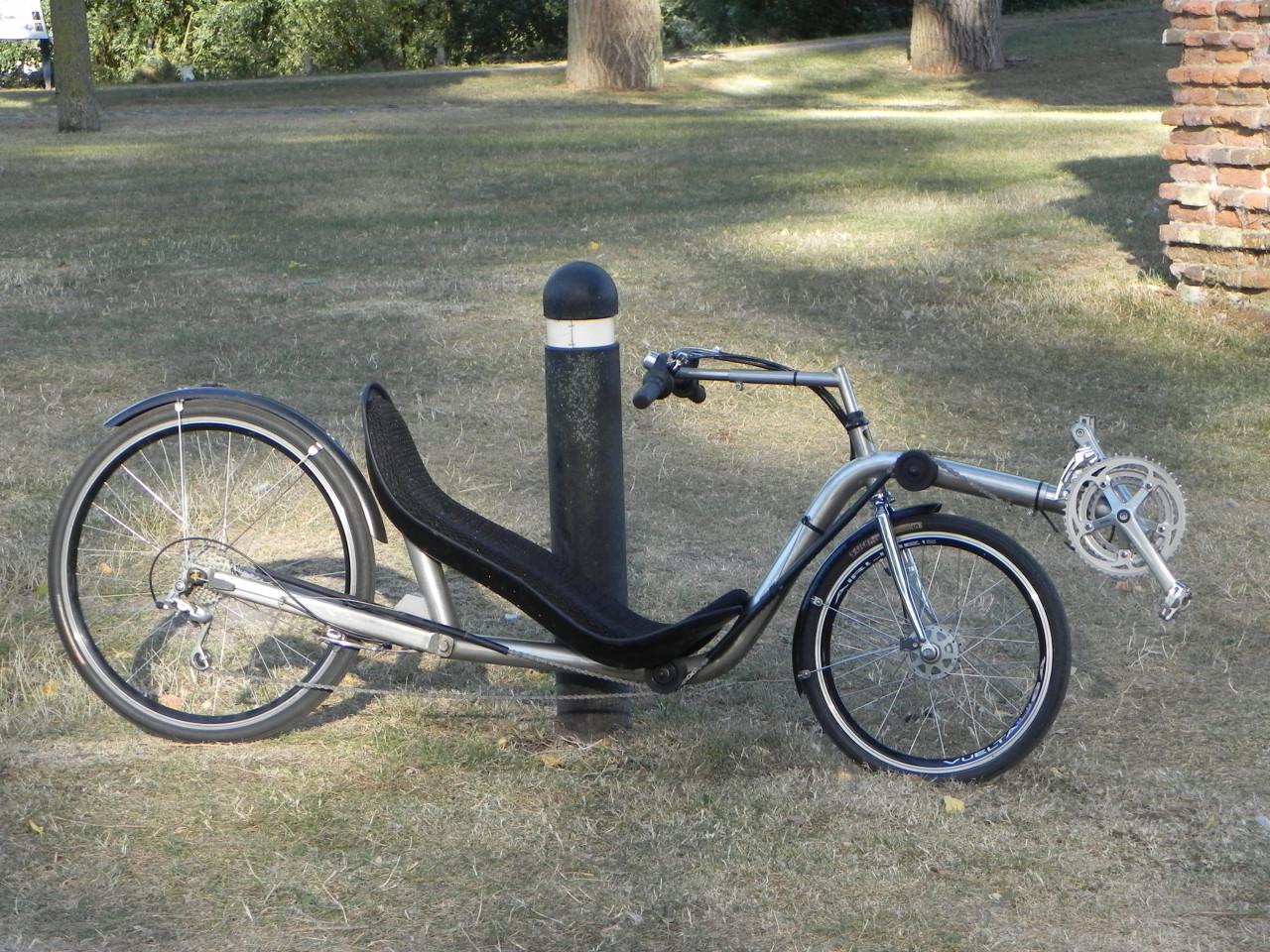 Te koop RVS Zephyr lowracer ligfiets