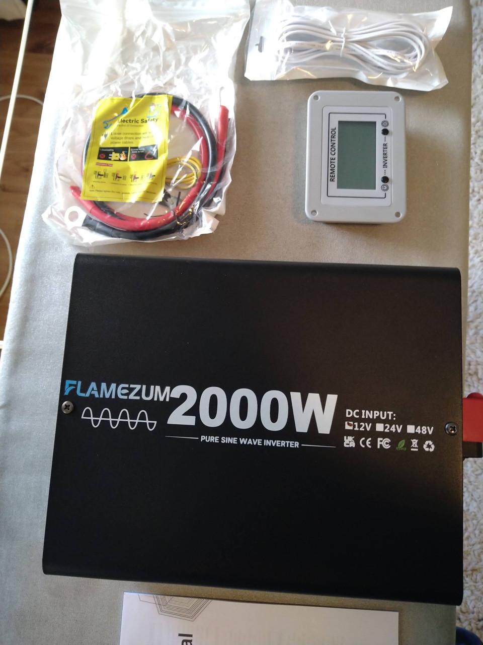 Spanning omvormer 12 naar 230 volt 2000 W